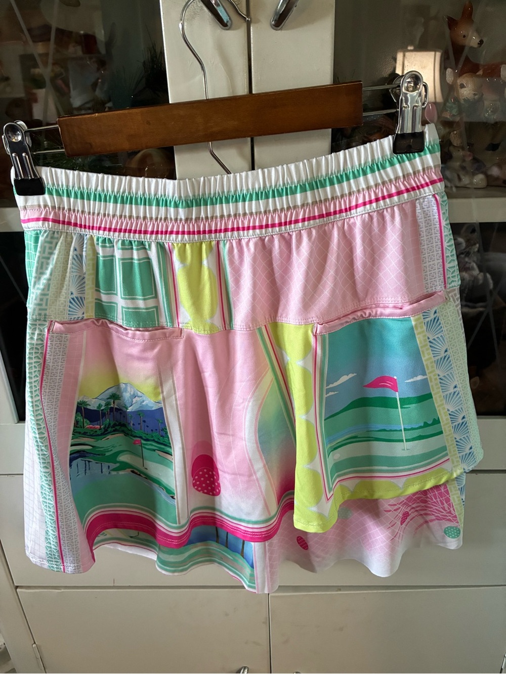 Lucky in Love sz S Women’s Pink Golf Patterned Summer Skort like new! - Picture 7 of 9